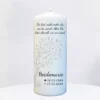 Trauerkerze mit Baum Motiv und Namen personalisiert